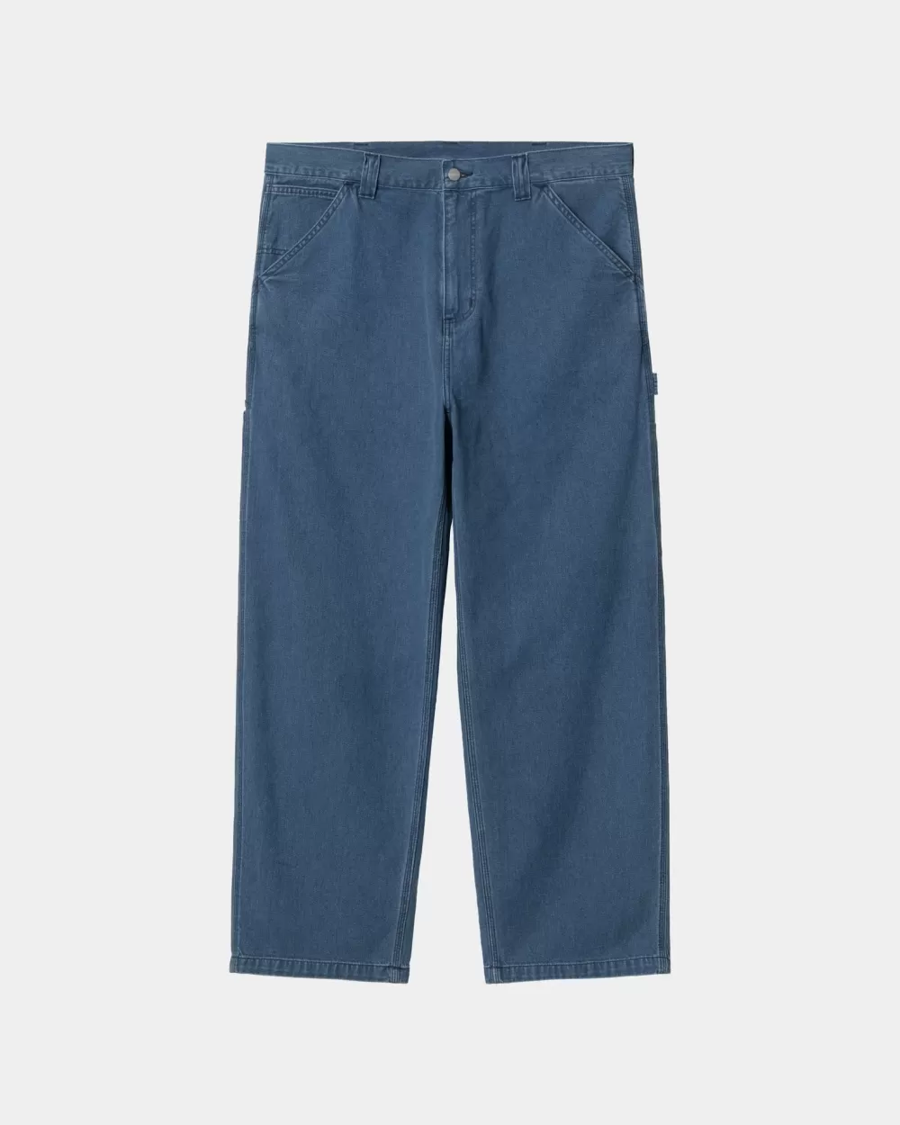 Shop Og Losse Pasvorm Enkele Kniebroek | Blauw (Zware Stone Wash) Heren Broek