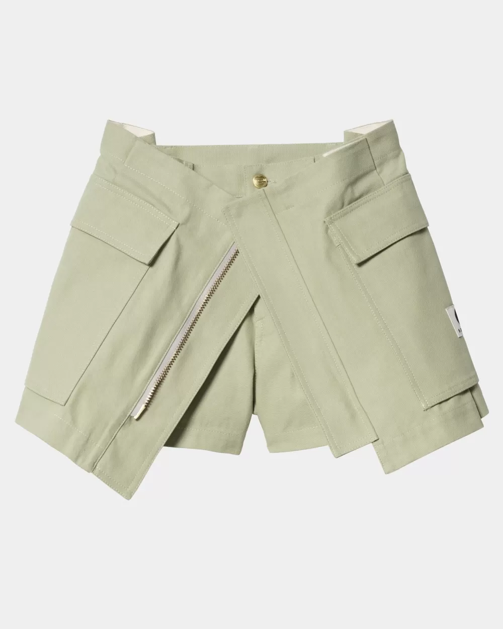 Fashion Sacai X Duckshort Voor Dames | Licht Groen Vrouwen Korte Broek