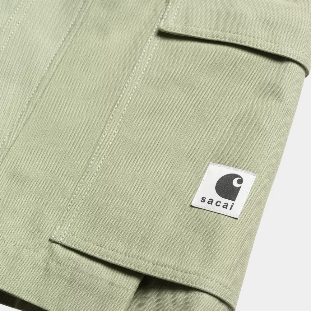 Fashion Sacai X Duckshort Voor Dames | Licht Groen Vrouwen Korte Broek