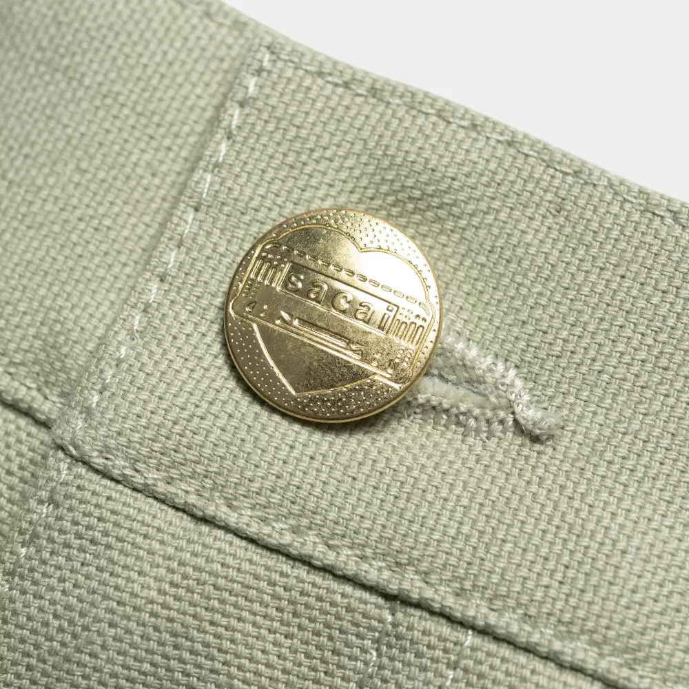 Fashion Sacai X Duckshort Voor Dames | Licht Groen Vrouwen Korte Broek