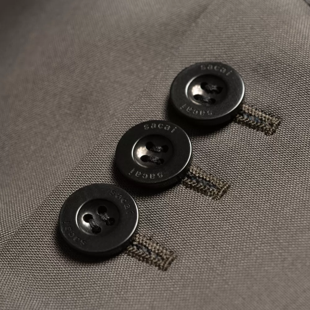 Sale Sacai X Suiting Bonding-Jack Voor Dames | Taupe Vrouwen Jassen
