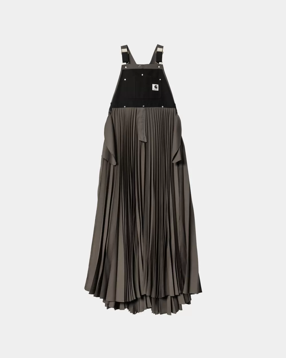 Outlet Sacai X Suiting Bonding-Jurk Voor Dames | Taupe Vrouwen Jurken En Rokken