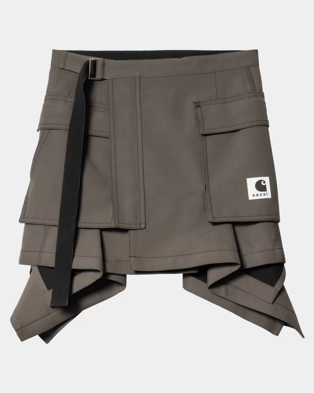 Shop Sacai X Suiting Bonding-Rok Voor Dames | Taupe Vrouwen Jurken En Rokken