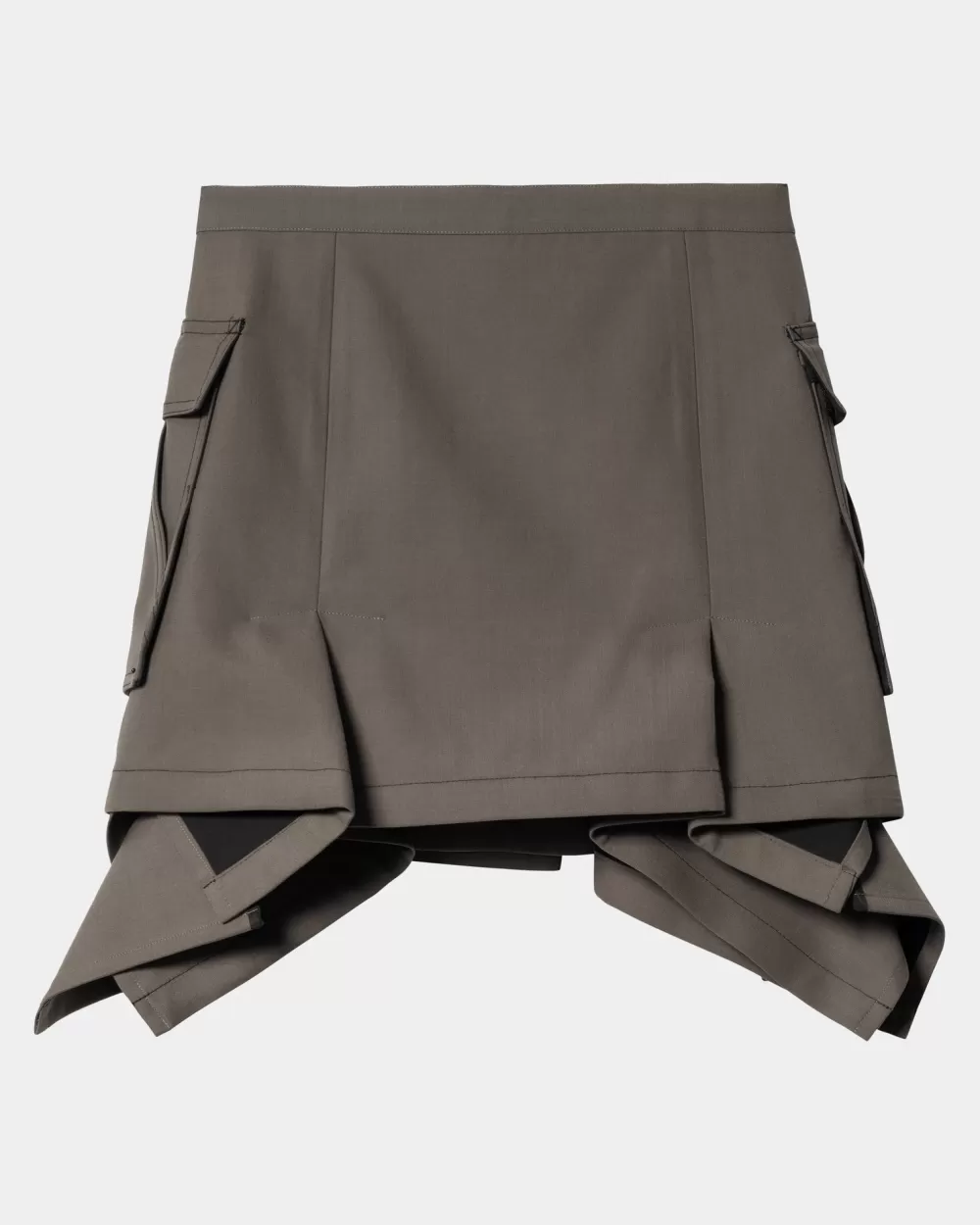 Shop Sacai X Suiting Bonding-Rok Voor Dames | Taupe Vrouwen Jurken En Rokken